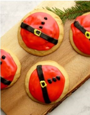Cookies and cream stuffed Santa bellies cookies