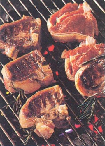 Cooking lamb cutlets