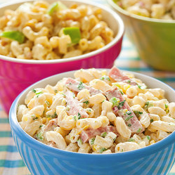 Cool and creamy macaroni salad