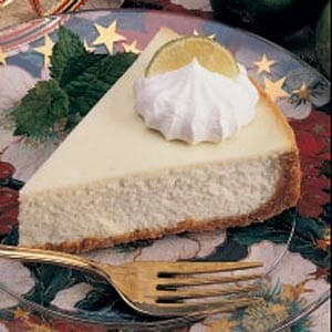 Cool lime cheesecake