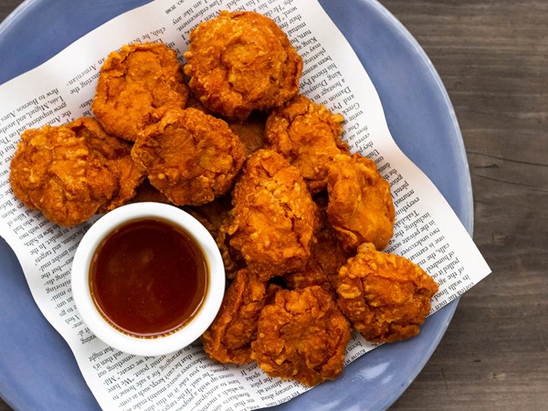 Copycat chicken McNuggets with sweet 'n' sour sauce