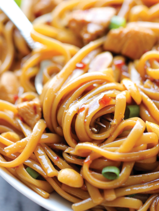 Copycat CPK kung pao spaghetti