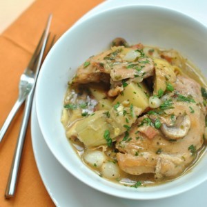 Coq au vin blanc