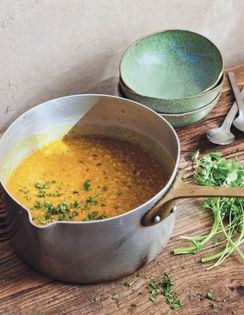 Coral lentil dal