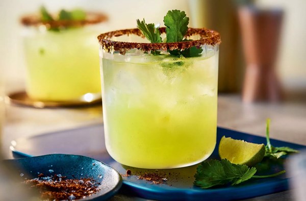 Coriander & jalapeño margaritas
