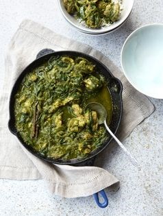 Coriander and coconut chicken curry