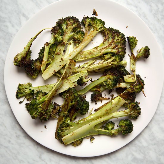 Coriander-roasted broccoli