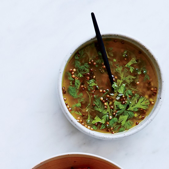 Coriander vinaigrette