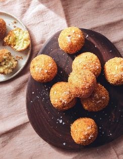 Corn & Asiago arancini