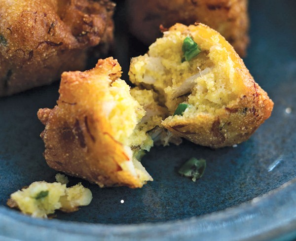 Corn & crab fritters
