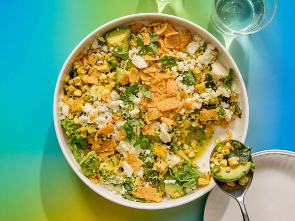 Corn and avocado salad