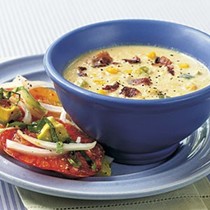 Corn and bacon chowder