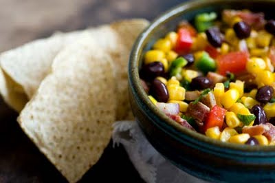 Corn and black bean salsa
