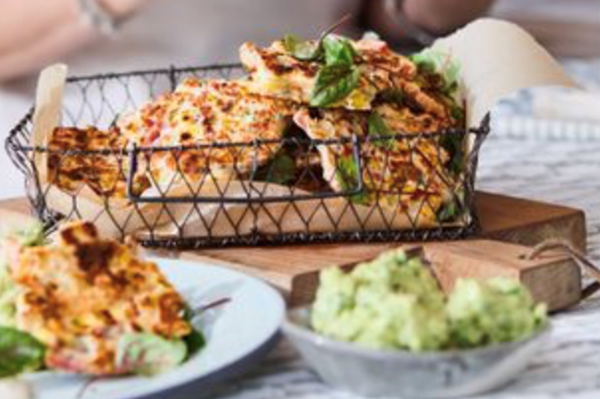 Corn and chorizo fritters [Sibella Court]
