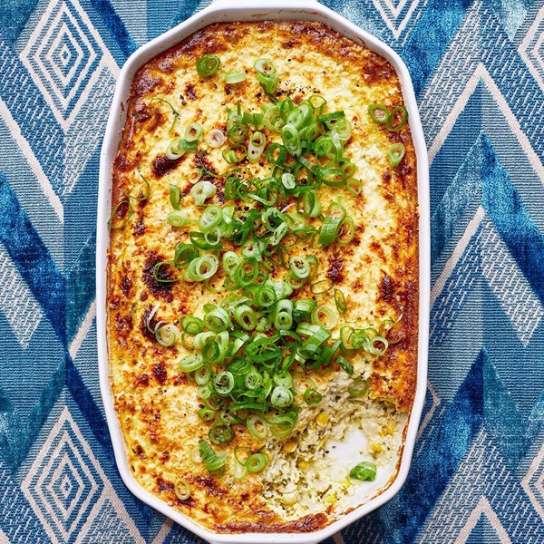 Corn and hominy pudding 