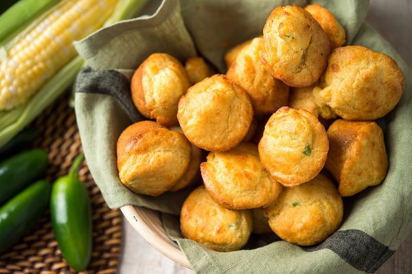 Corn and jalapeño muffins