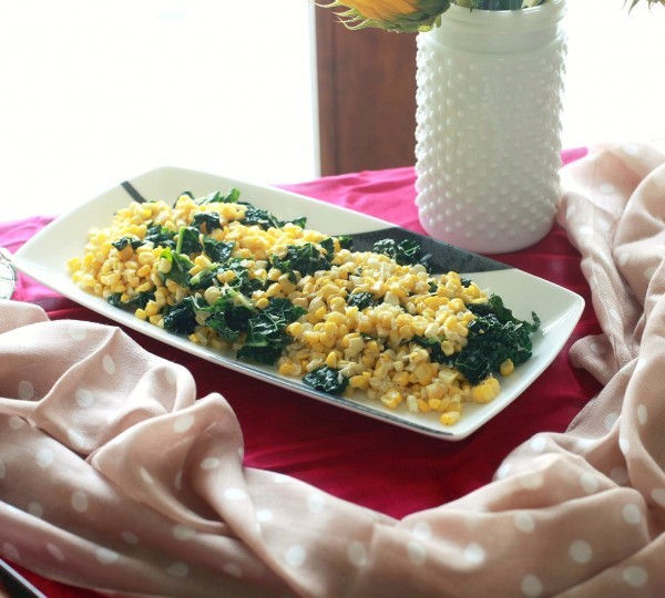 Corn and kale salad