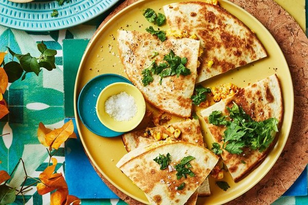 Corn and pickled jalapeno quesadilla
