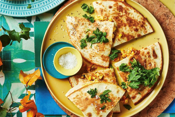 Corn and pickled jalapeño quesadilla