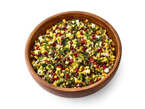 Corn and pomegranate salad 