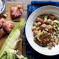 Corn and potato salad