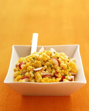 Corn and radish salad