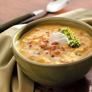 Corn and squash soup