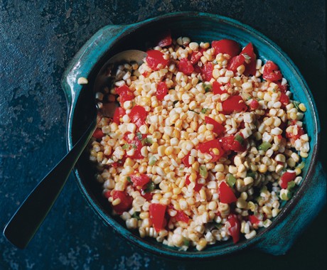 Corn-and-tomato scramble
