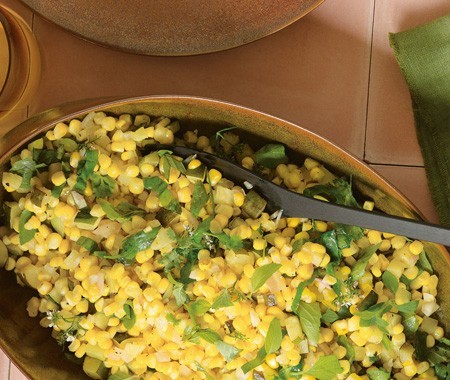 Corn and zucchini salad
