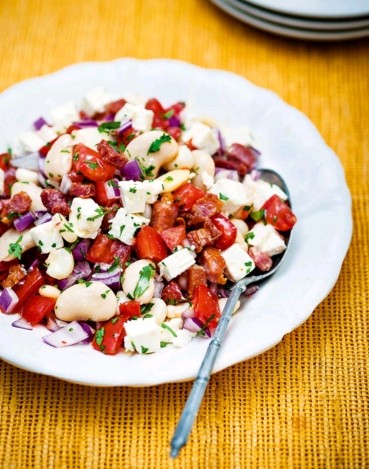 Corn, bean & cheese salad (Ensalada miraflores)