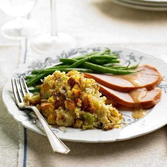 Corn bread dressing