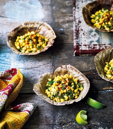 Corn chaat