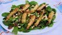 Corn, cranberry bean, and fried-okra salad
