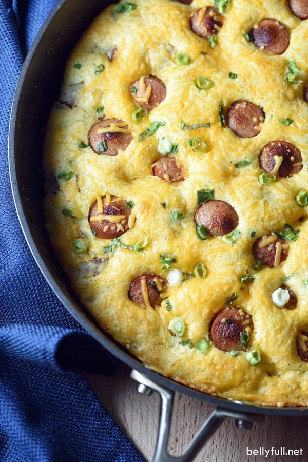 Corn dog casserole