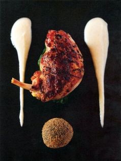 Corn-fed guinea fowl breast 'Caesar-style'