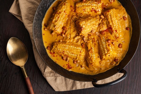 Corn on the cob curry