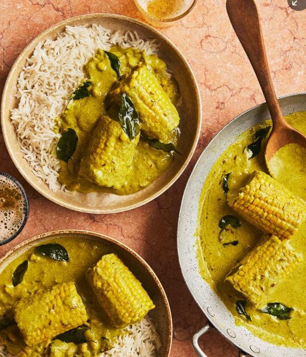Corn on the cob curry