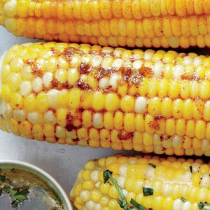 Corn on the cob with honey-chipotle butter