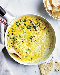 Corn queso fundido