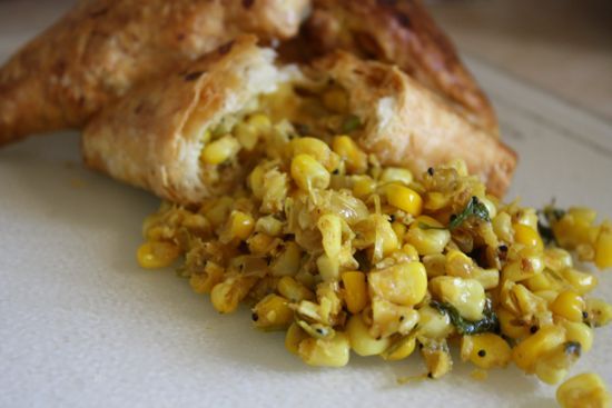 Corn usal in puff pastry