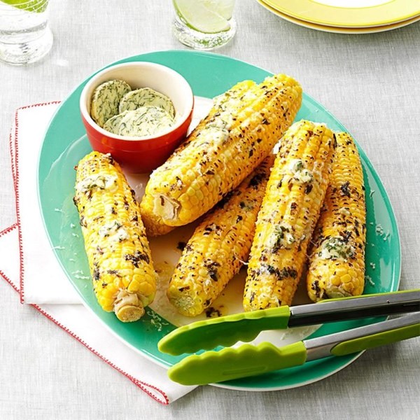 Corn with cilantro-lime butter