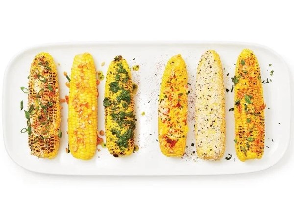 Corn with harissa butter