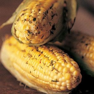 Corn with seasoned butters