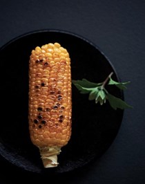 Corn with soy sauce 