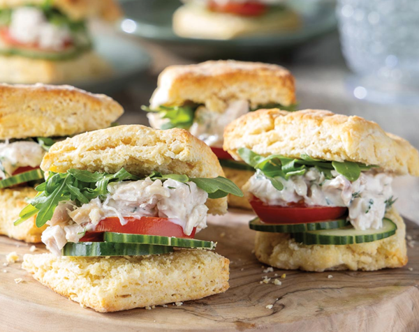 Cornbread biscuit sliders
