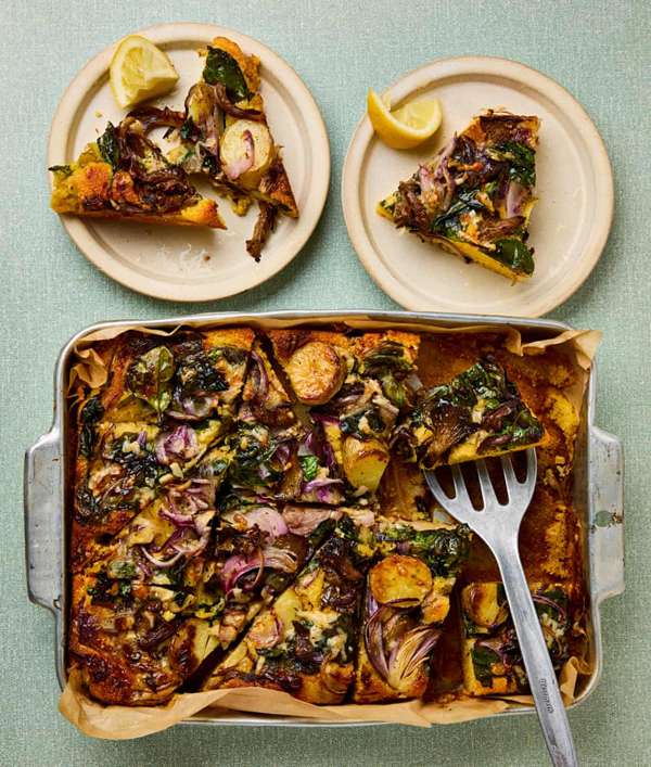 Cornbread gets the pizza treatment