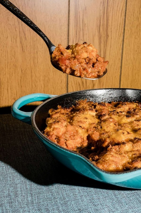 Cornbread skillet sloppy Joes