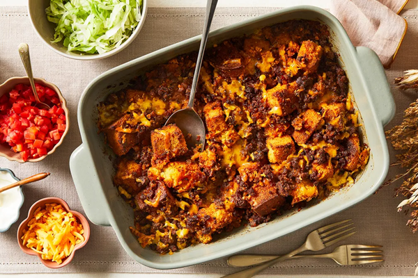 Cornbread stuffing, but make it taco