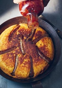 Cornbread toad-in-the-hole