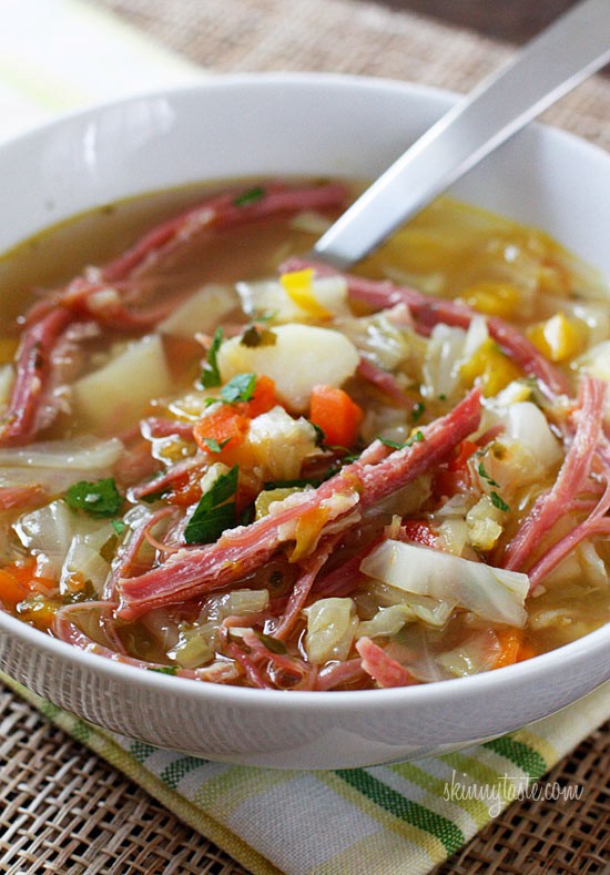 Corned beef and cabbage soup